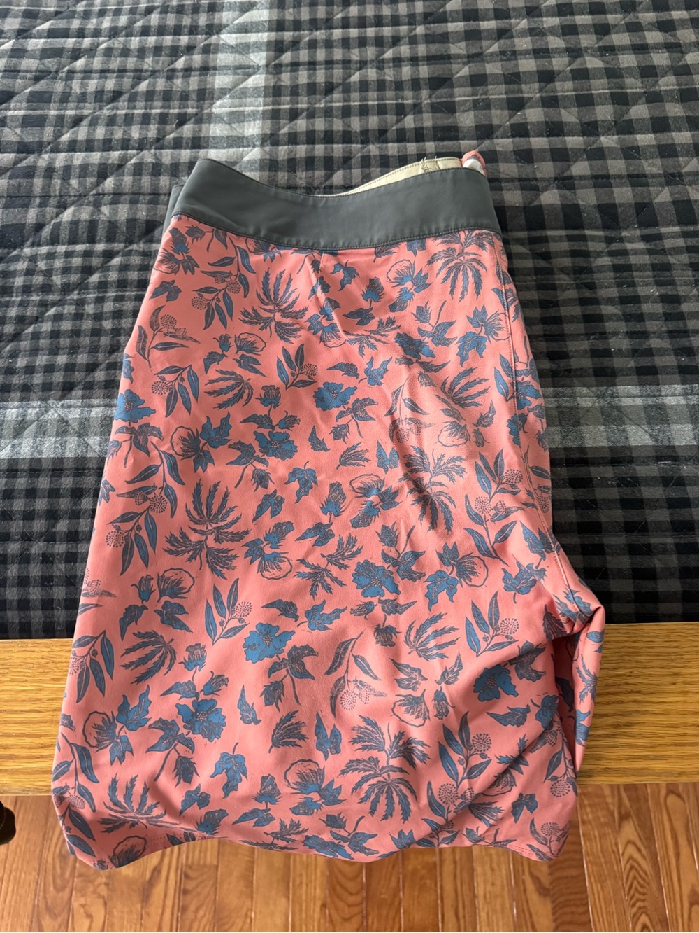 Patagonia Coral Swim Suit with Blue Floral Print - Men’s - Picture 5 of 5